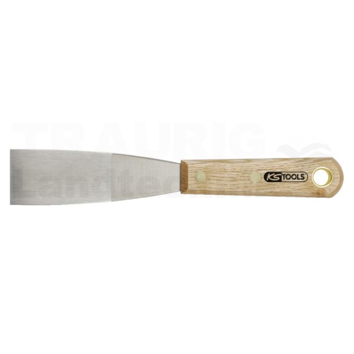 Edelstahl-Spachtel, 38mm, mit Holzgriff