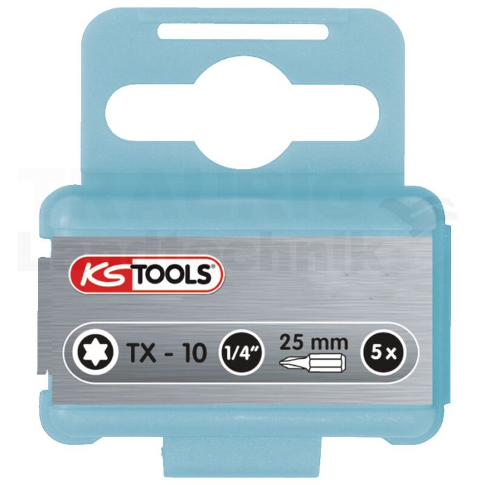 1/ 4" INOX+ Bit TX, 25mm, T10, 5er Pac