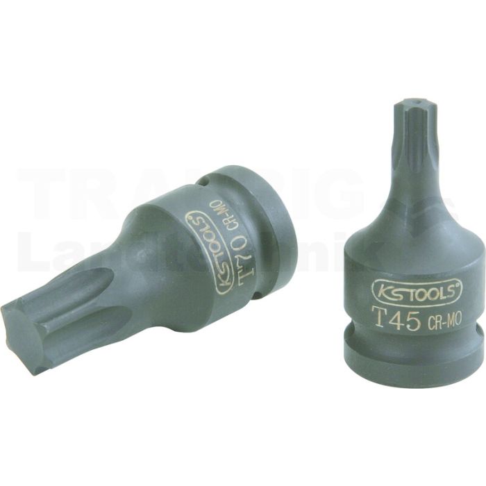 1/2" Kraft-Bit-Stecknuss TX, kurz, T70