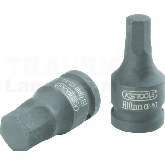 1/2" Kraft-Bit-Stecknuss Innensechskant, kurz, 1/2