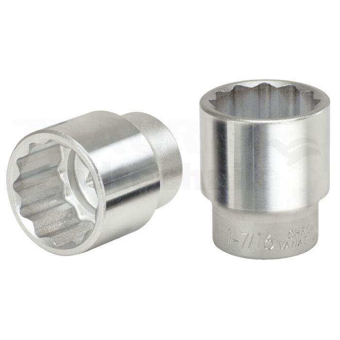 1" 12-kant-Stecknuss, kurz, 60 mm