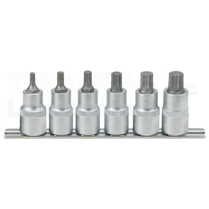1/2" Bit Stecknusssatz XZN, 6tlg M5-M14