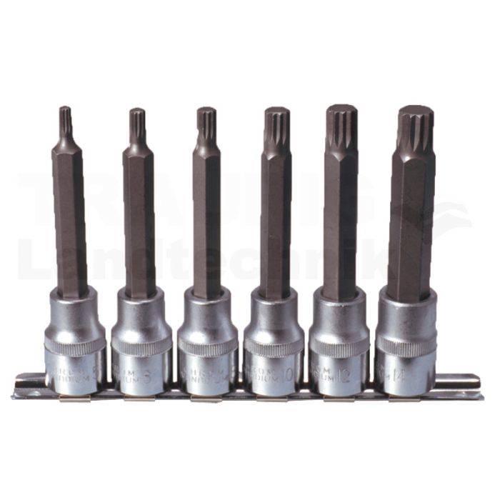 1/2" Bit Stecknuss Satz x ZN, lg, 6tlg