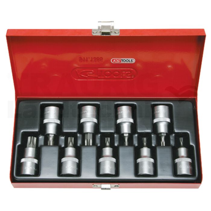 1/2" Bit Stecknuss Satz T x m. Bohrung