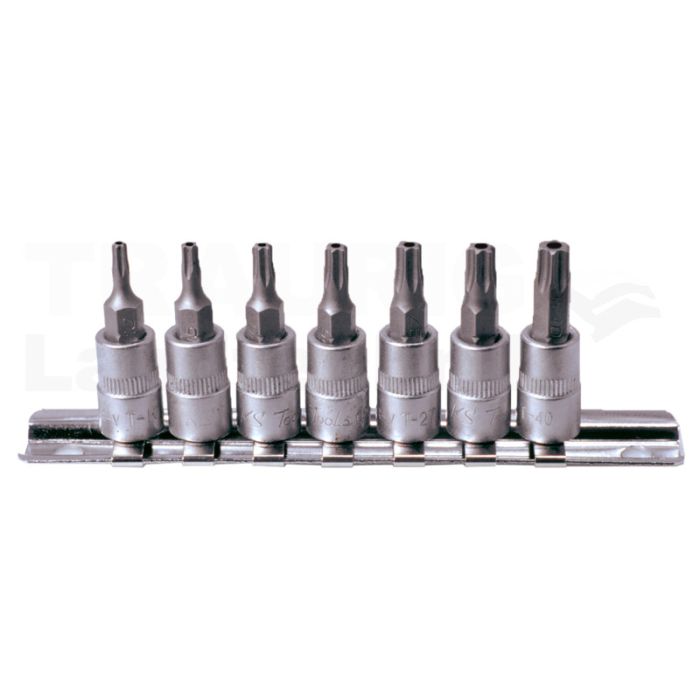 1/4" Bit Stecknuss Satz T x m. Bohrung