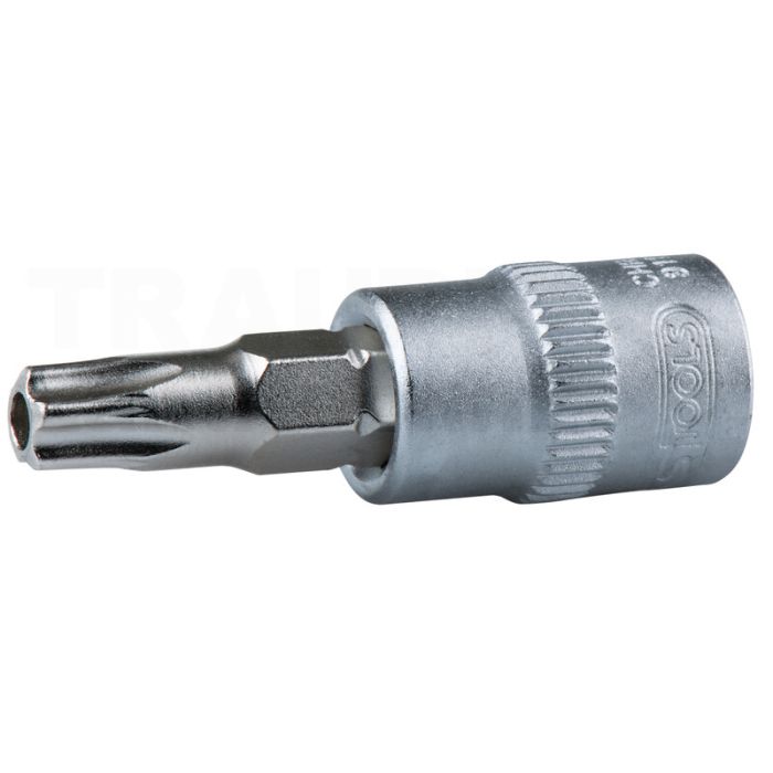 1/4" Bit Stecknuss TX mit Bohrung, TB30