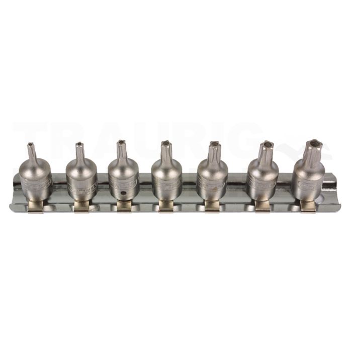 1/4" Bit Stecknuss Satz 5-Stern m. Boh