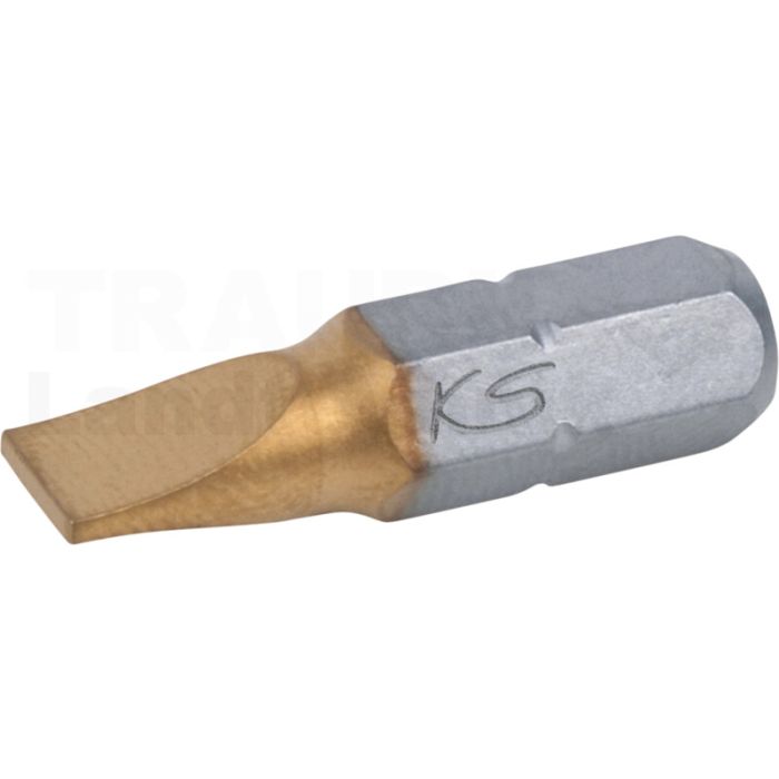 1/4" TiN Bit Schlitz, 25mm, 4mm 1/4" TiN Bit Schlitz, 25mm, 4mm