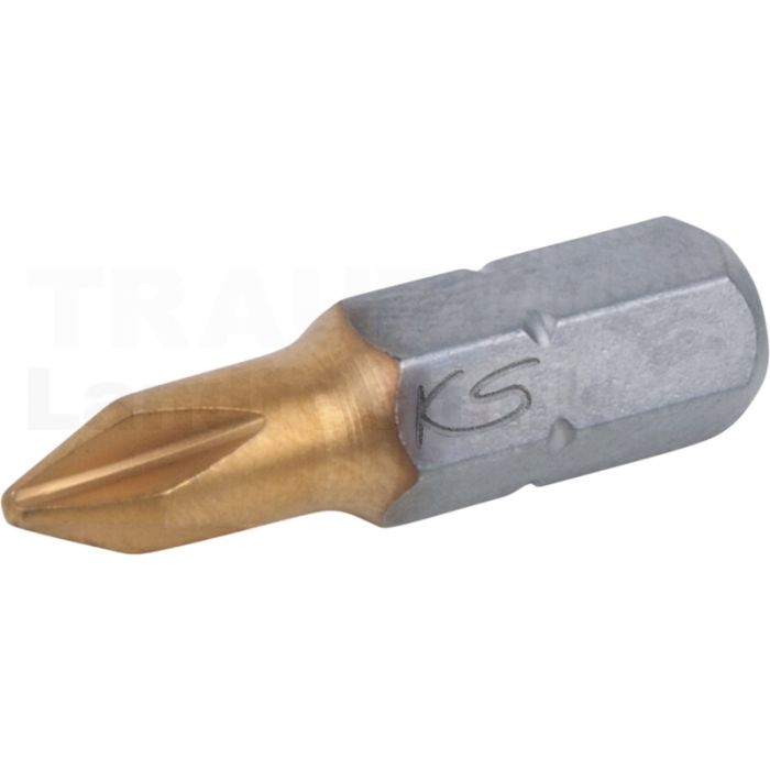 1/4" TiN Bit, 25mm, PH2 1/4" TiN Bit, 25mm, PH2