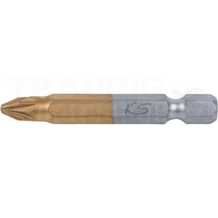 1/4" TiN Bit, 50mm, PZ3 1/4" TiN Bit, 50mm, PZ3