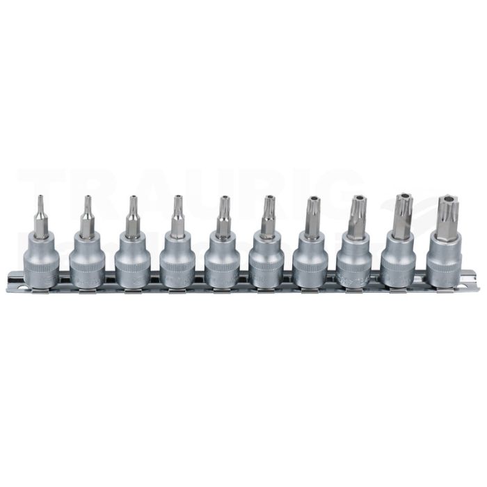 3/8" Bit Stecknuss Satz TX m. Bohrung