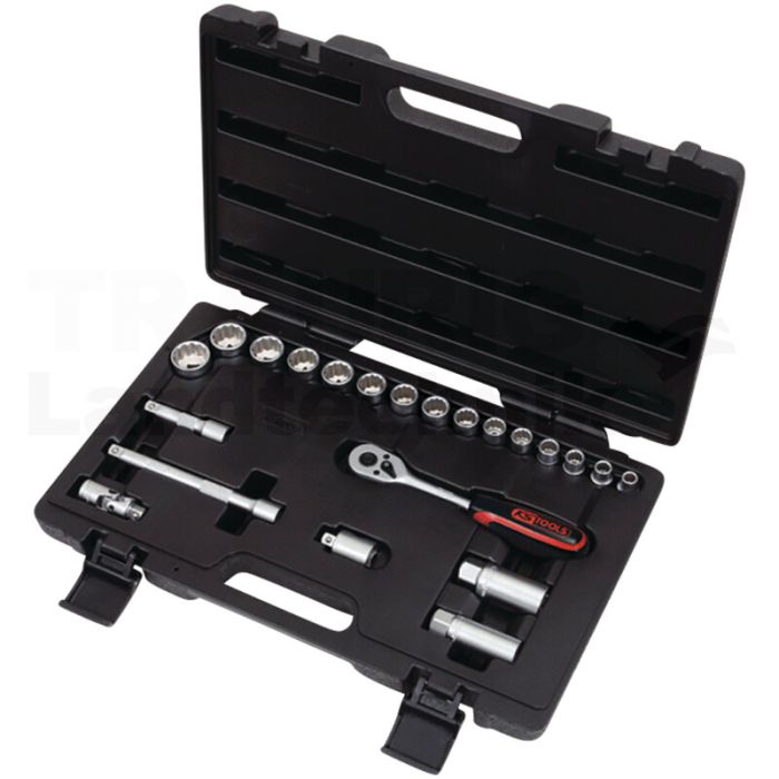 3/8" Steckschlüssel-Satz, 22-tlg.