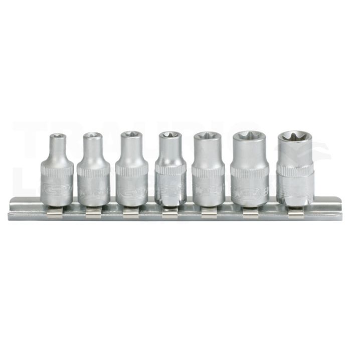 1/4" TX-E-Stecknuss-Satz, 7-tlg., E4-E11