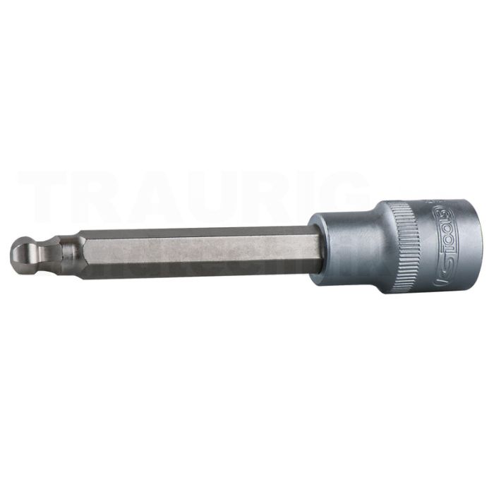 1/2" Bit-Stecknuss Innensechskant mit Kugelkopf, l