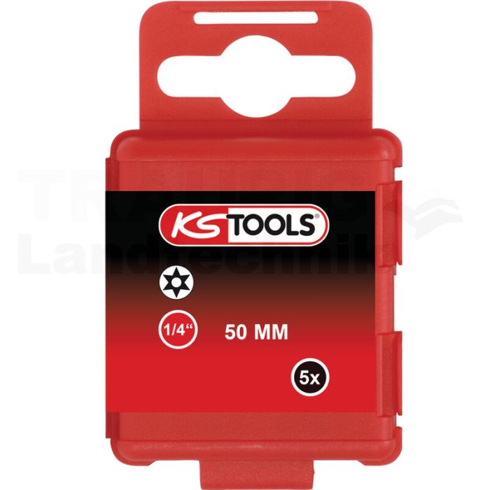 1/4" Bit TX-Stern, Bohrung, 50mm, TB6, 5er Pack