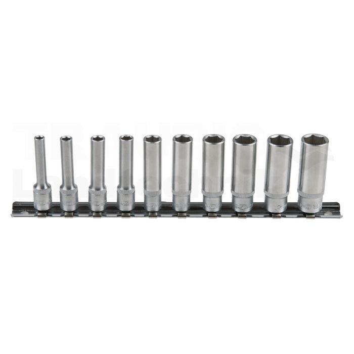 1/4" SK-Stecknuss Satz lg, 10tlg 4-13mm