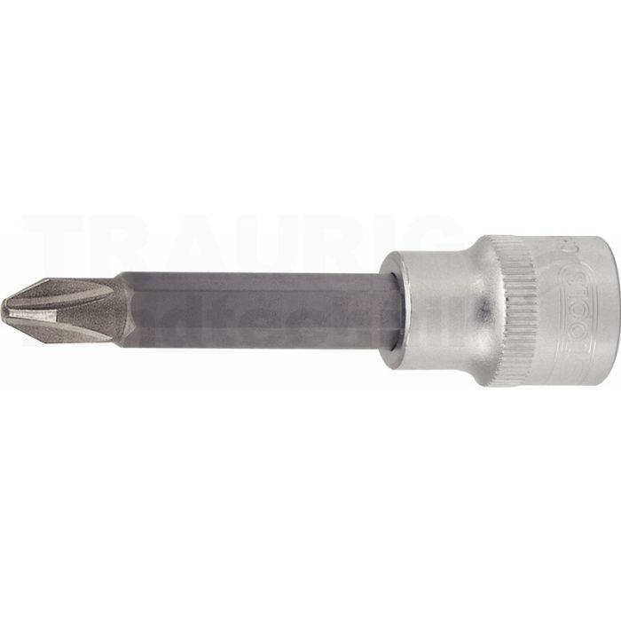 1/ 2" Bit Stecknuss, lang, PH2