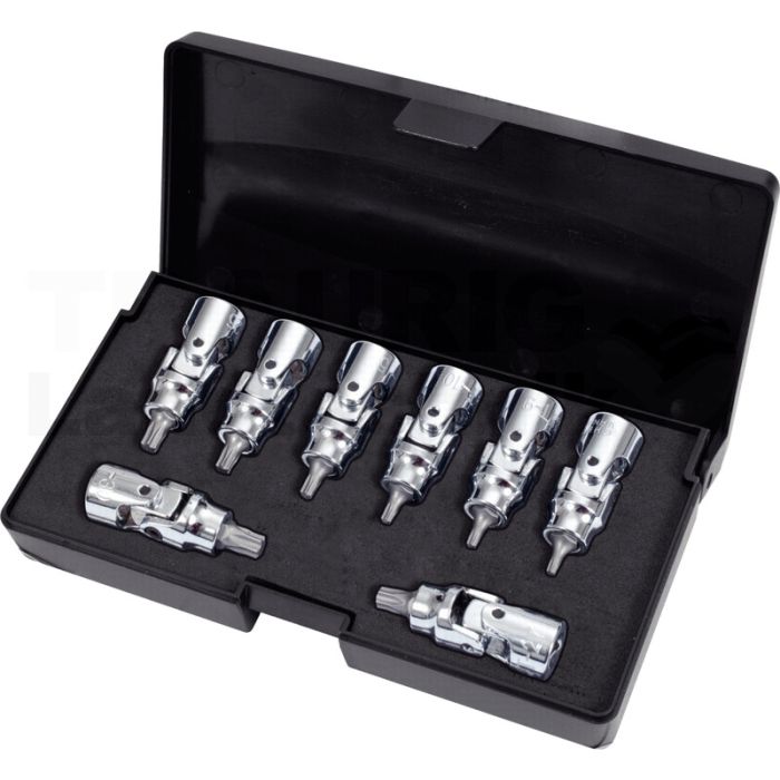 1/4" Torx-Bitstecknuss-Satz mit Gelenk