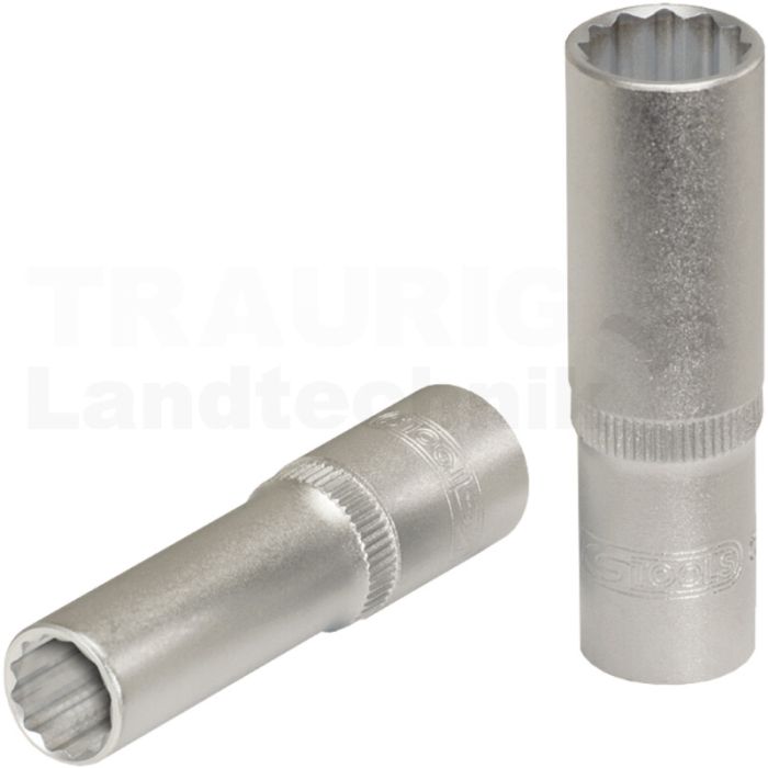 3/8" 12-kant-Stecknuss, lang, 9 mm