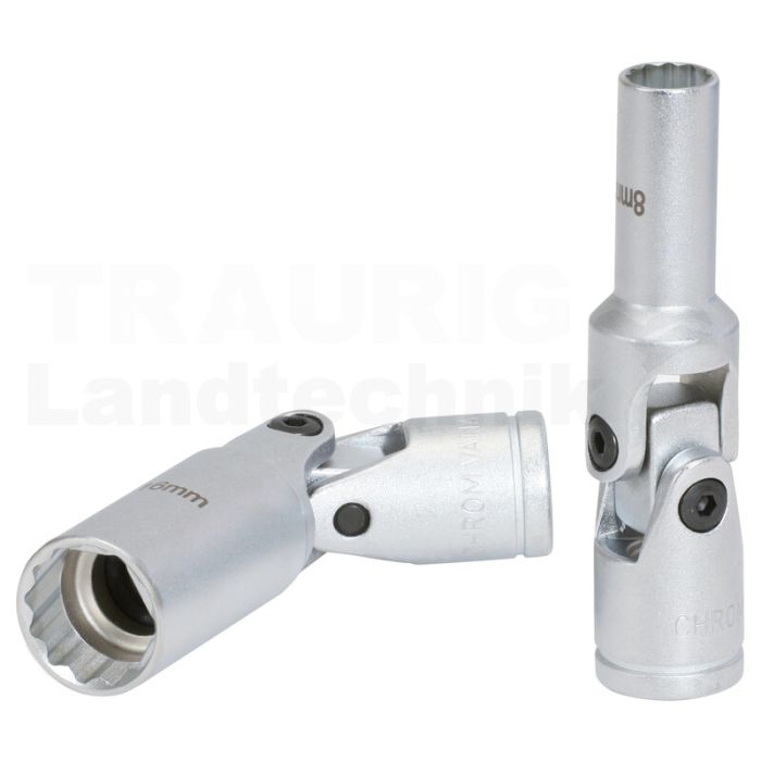 3/8" 12-kant-Stecknuss mit Gelenk, 3/4" 3/8" 12-kant-Stecknuss mit Gelenk, 3/4"