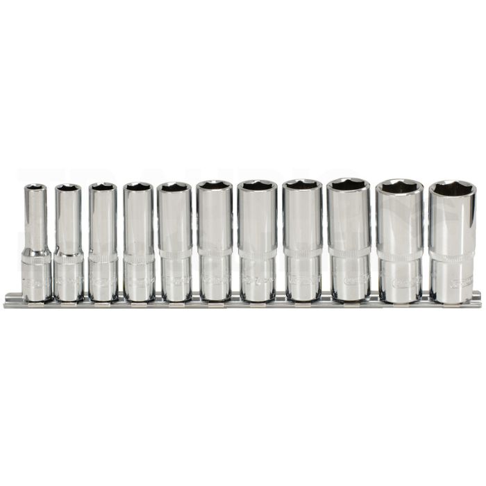 3/8" CHROME+SK-Stecknuss Satz
