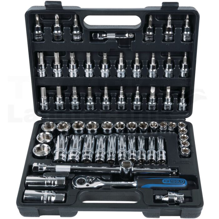 3/8' CHROME+Steckschluessel Satz, 61-tlg