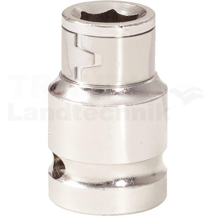 1/2" CHROME+Bit-Adapter Stecknuss