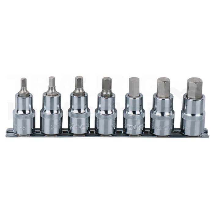 1/2" CHROME+Bit Stecknuss Satz InnenSK