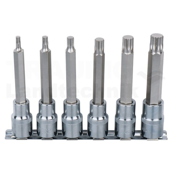 1/2" CHROME+Bit Stecknuss Satz x ZN, lg