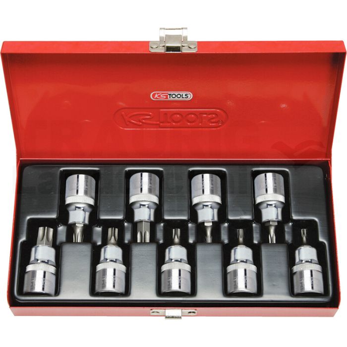 1/2" CHROM+Bit Stecknuss Satz T x