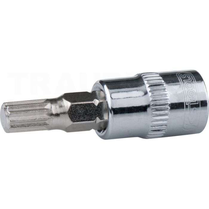 1/ 4" CHROME+ Bit Stecknuss XZN, M5
