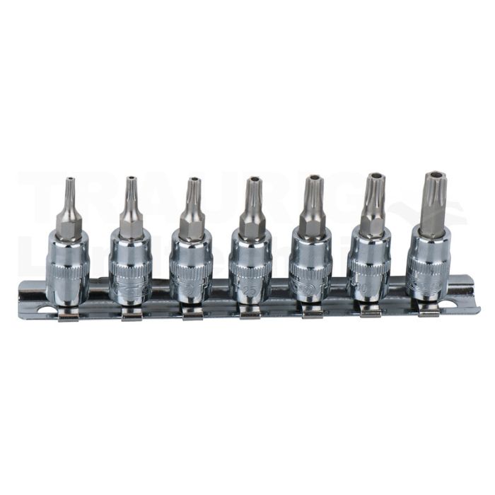 1/4" CHROME+Bit Stecknuss Satz T x