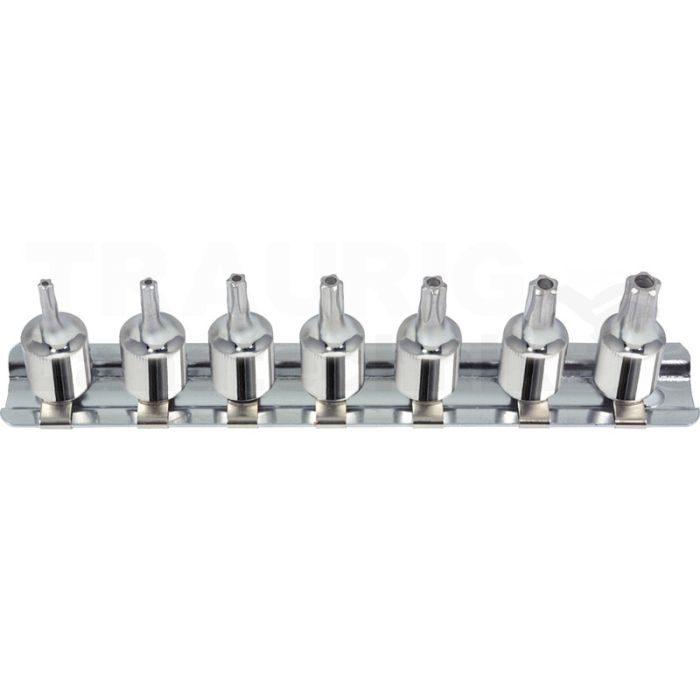 1/4" CHROME+Bit Stecknuss Satz 5-Stern