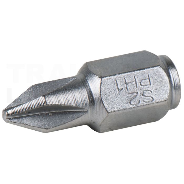 1/4" Mini-Bit f. Kreuz-Schlitz-Schrauben PH1, 18mm 1/4" Mini-Bit f. Kreuz-Schlitz-Schrauben PH1, 18mm