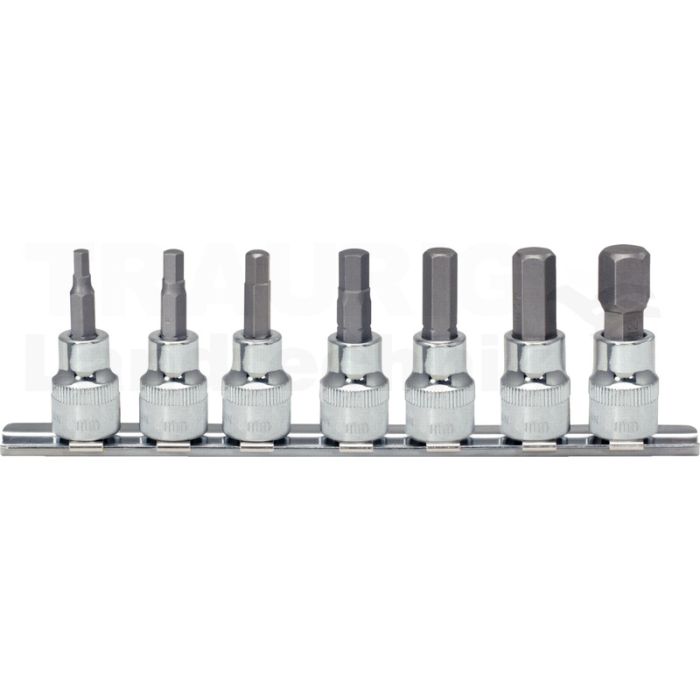 3/8" CHROME+Bit Stecknuss Satz InnenSK