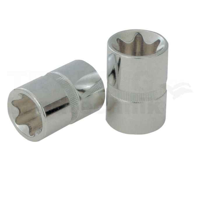 3/8" CHROMEplus® TX-E-Stecknuss, E4