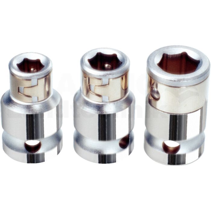 3/8" CHROME+Bit-Adapter Stecknuss