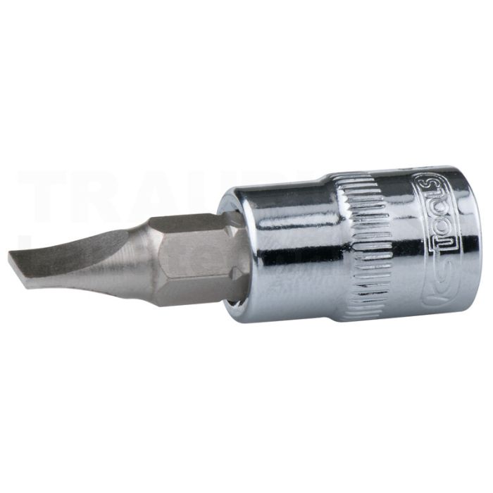 3/8" CHROME+Bit Stecknuss Schlitz, 10mm