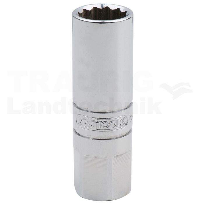 3/8" CHROME+ Zuendkerzen Stecknuss 14mm