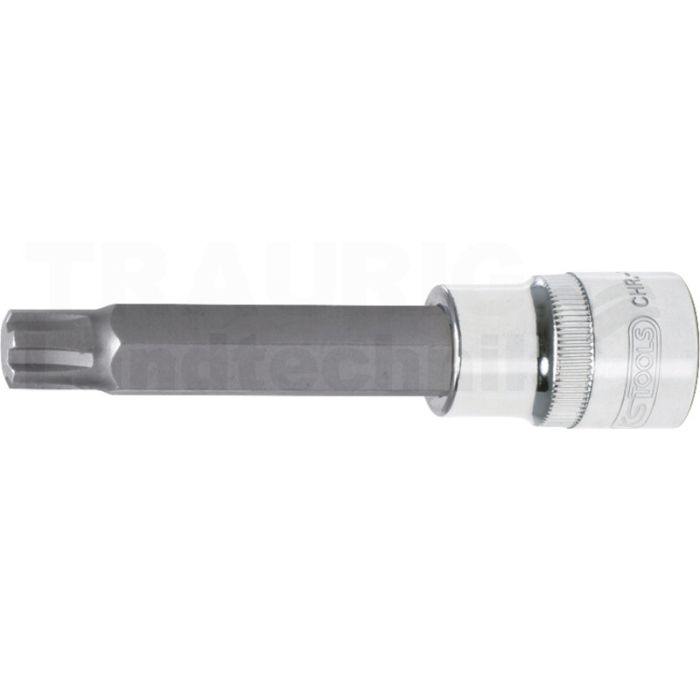 1/2" CHROMEplus Bit-Stecknuss RIBE,lang, M10, 240