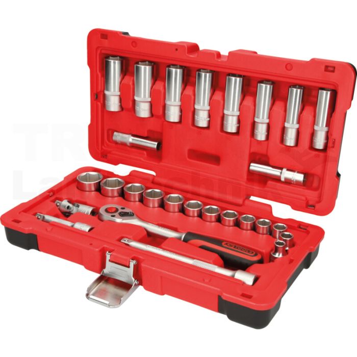 3/8" Steckschlüssel-Satz, 27-tlg.
