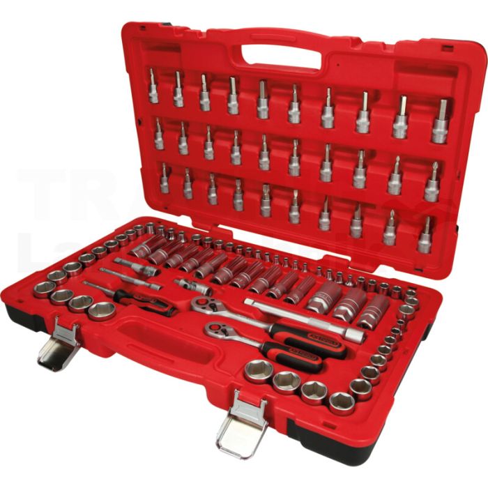 1/4"+3/8" Steckschlüssel-Satz, 100-tlg.