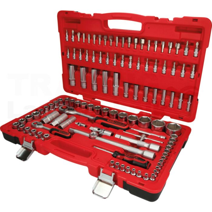 1/4"+1/2" Steckschlüssel-Satz, 110-tlg. 1/4"+1/2" Steckschlüssel-Satz, 110-tlg.