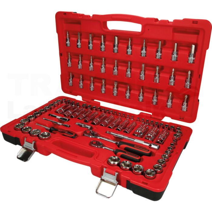 1/4"+3/8" CHROMEplus Steckschlüssel-Satz, 100-tlg.