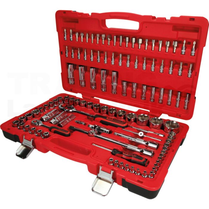 1/4"+1/2" CHROMEplus Steckschlüssel-Satz, 110-tlg.