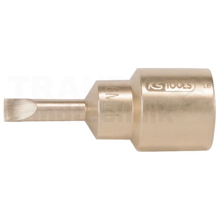 BRONZE Bit-Stecknuss 1/2" Schlitz 8 mm