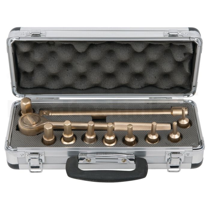 BRONZE Bit-Stecknuss-Sätze 1/2" 9-tlg.