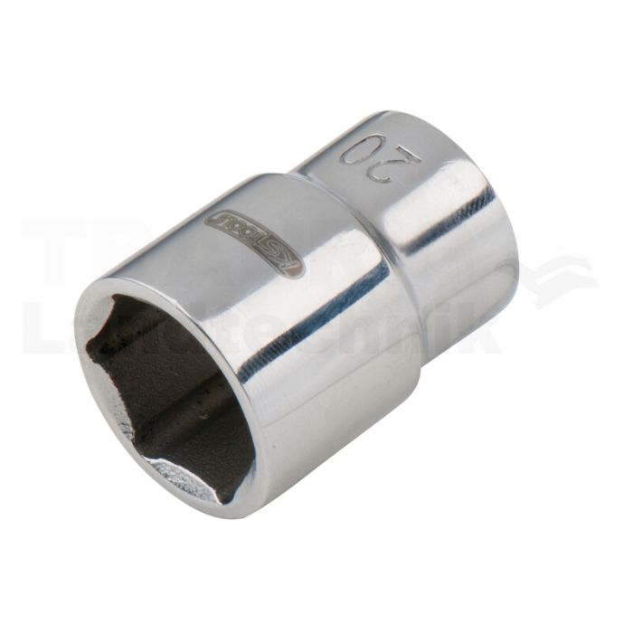 EDELSTAHL 1/2" 6kant-Stecknuss, 14mm