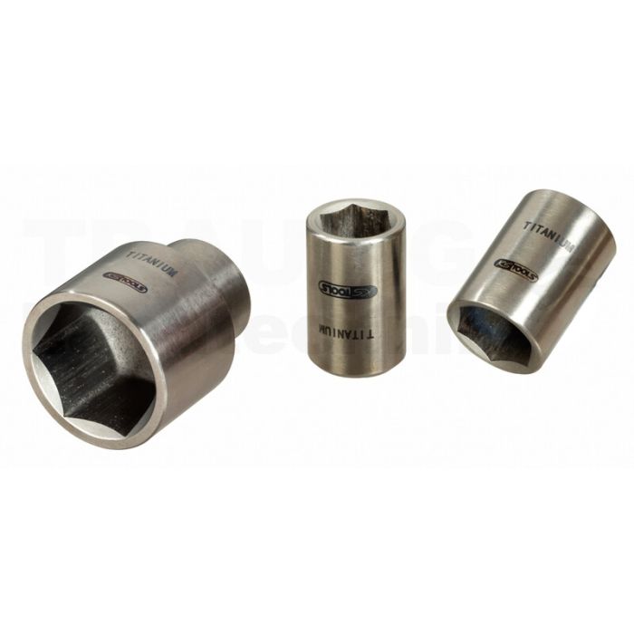 3/8" TITANplus Sechskant-Stecknuss, 15mm