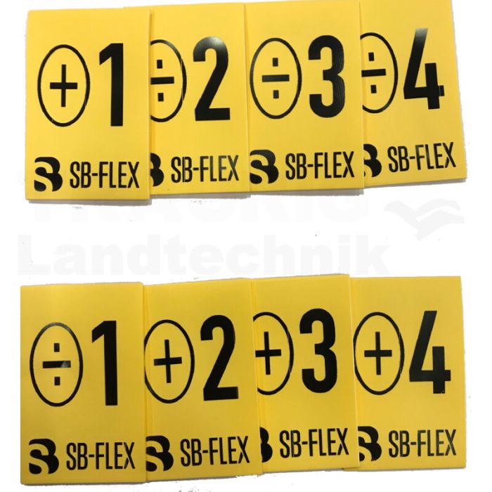 Schlauchkennzeichnung kit-8 gelb